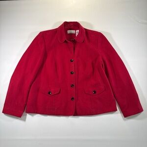 Alfred Dunner Women's Red Jacket
